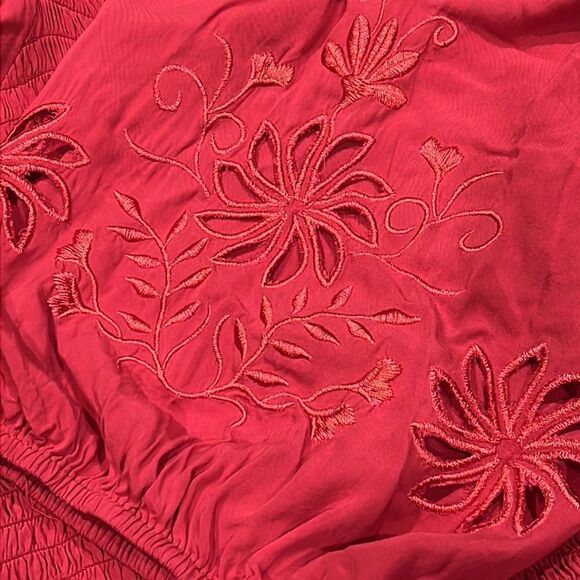 A beautiful Soul by Altar’d State Mina Ladies Plus Size Smocked Peasant Blouse - Picture 3 of 7